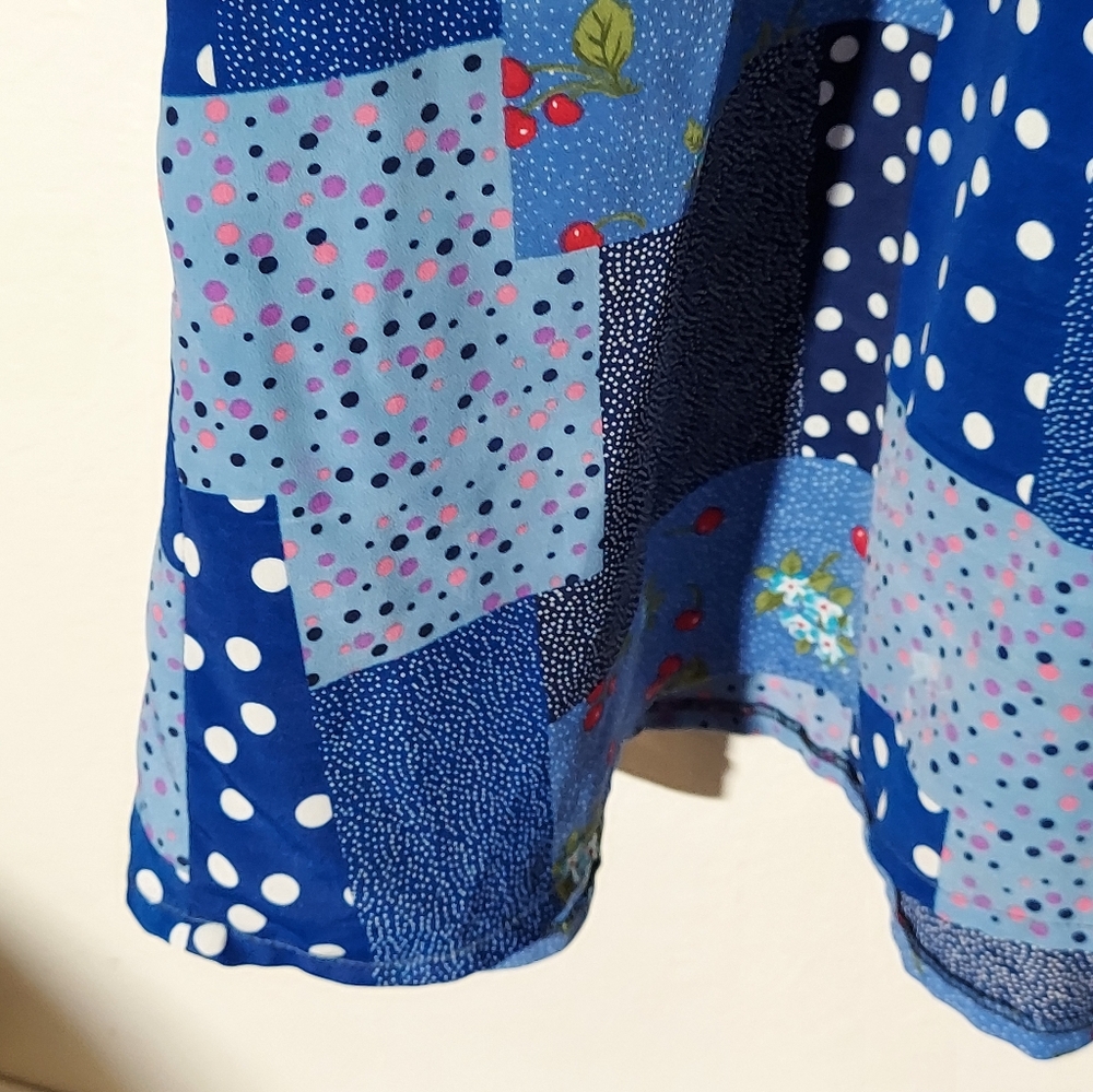 Lisa Maru Honolulu Vintage Multicolor Floral Patchwork Maxi Dress WM Size 3XL - Picture 12 of 15